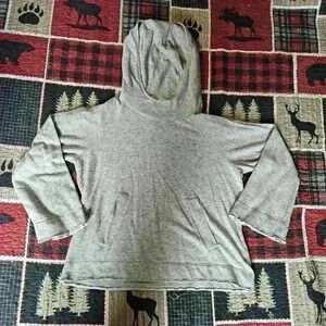 Splendid gray large maternity hoodie